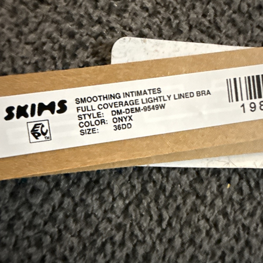 Skims Smoothing Intimates Full Coverage Lightly Lined Bra - Onyx - NWT - 36DD - Picture 5 of 5